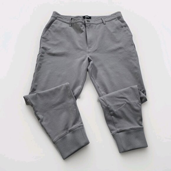 PAIGE Elmwood Jogger Pants Mens 34 Shark Fin Grey Pockets Stretch Transcend Knit - Picture 9 of 16
